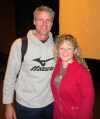 At a volleyball coaches training with Karch Kiraly (natural curl in my hair)